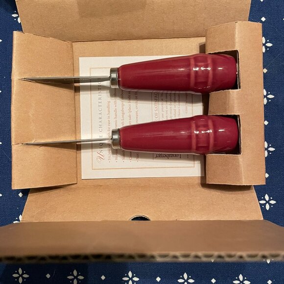 Longaberger Woven Traditions Spreader Set Paprika - Picture 1 of 3